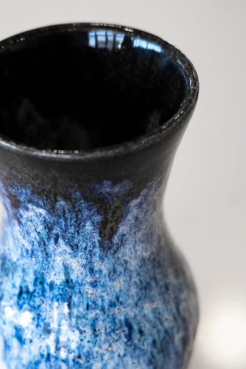 Elegant Flower Vase Set - Black, Peach & Blue Glass Vases for Home Decor, Wedding Centerpieces, and Tabletop Arrangements