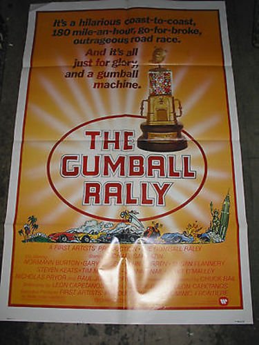 Vintage Gumball Rally Original U.S. One-Sheet Movie Poster (Michael Sarrazin) - Classic 1976 Film Memorabilia for Collectors & Home Theater Decor