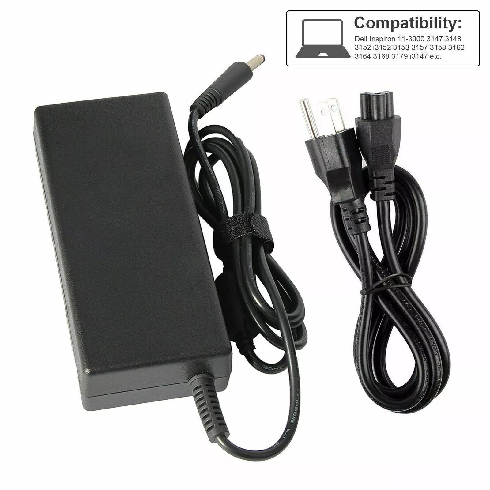 Original Dell RT74M VRJN1 0VRJN1 0RT74M 0NK947 90W AC Adapter Charger 19.5V 4.62A with 4.5*3.0mm Tip - Compatible with Dell Laptops for Home, Office & Travel Use