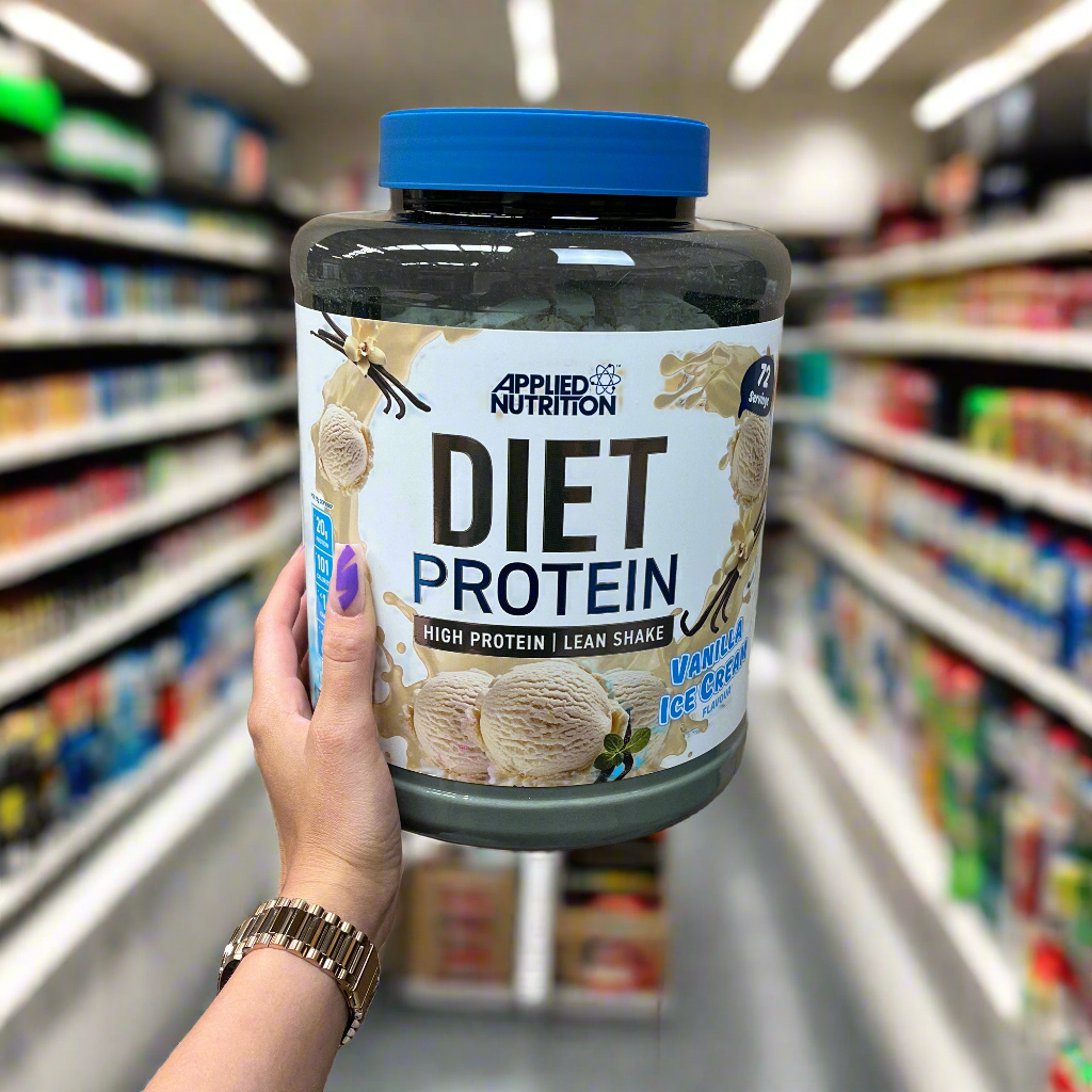 Applied Nutrition Diet Whey Protein Powder 1.8kg (4lb) - High Protein Low Carb Lean Muscle Shake for Weight Loss & Management | Perfect for Post-Workout Recovery & Healthy Meal Replacement