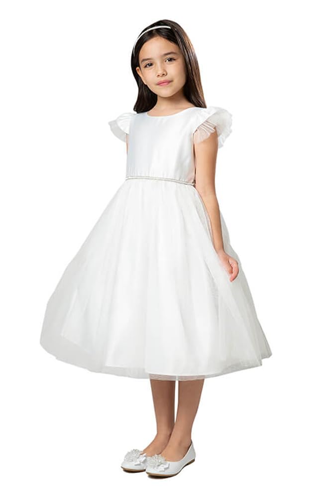 iGirlDress Flower Girl Dress for First Communion, Pageant, Wedding & Birthday - Elegant Party Gown for Special Occasions