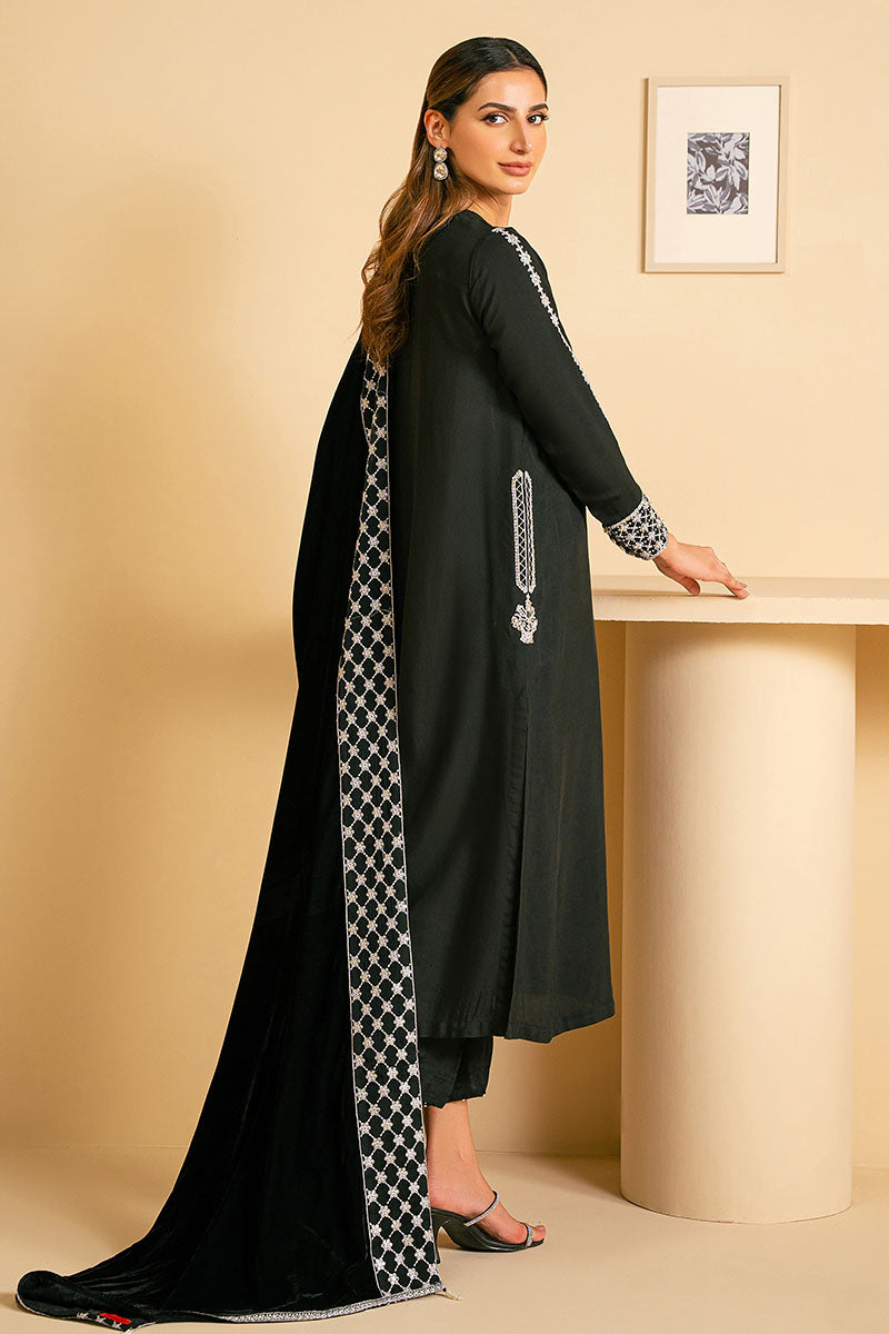 Midnight Mirage 2-Piece Set (Shirt & Dupatta) – Elegant Indian Ethnic Wear for Women, Perfect for Weddings, Festivals & Special Occasions