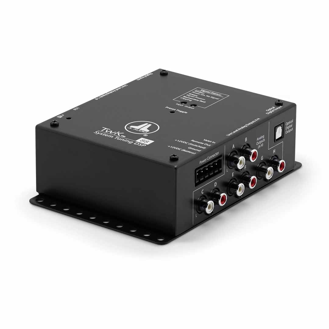 JL Audio TwK 88 DSP Audio Processor - 8-Channel System Tuning with Analog & Digital Inputs/Outputs - Perfect for Car Audio, Home Theater & Professional Sound Systems