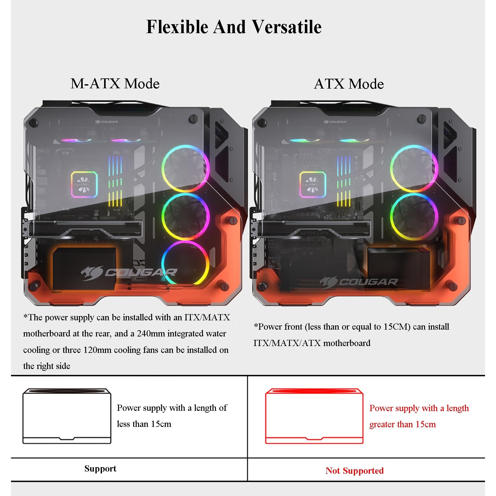 Premium Mid-Tower Gaming PC Case - ATX/Micro-ATX/Mini-ITX Compatible with Tempered Glass Side Panel & USB 3.0 Front I/O - Perfect for Custom RGB Builds & High-Performance Gaming Rigs