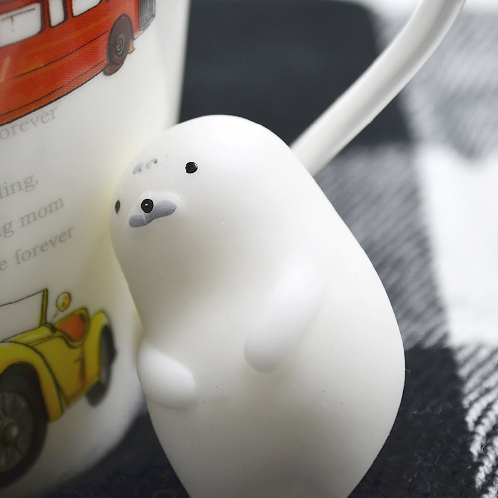 Stress Relief Squishy Toys - Cute White Seal Sensory Squeeze Toys for Kids, Fun Anxiety Relief Gifts for Boys & Girls, Autism Sensory Toys - Perfect for Home, School & Travel Stress Relief