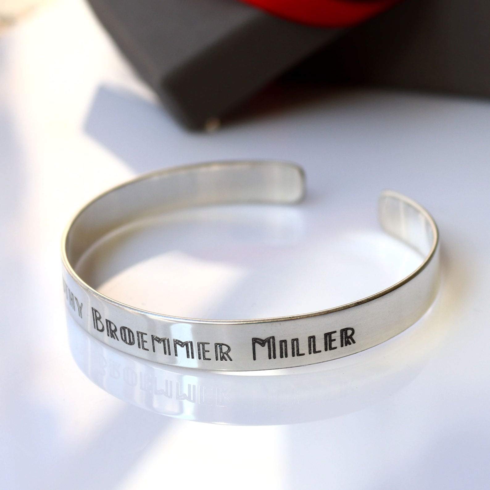 Custom Mens Name Cuff Bracelet - 925 Sterling Silver Adjustable Birthday Gift for Him, Perfect for Anniversaries, Weddings & Special Occasions