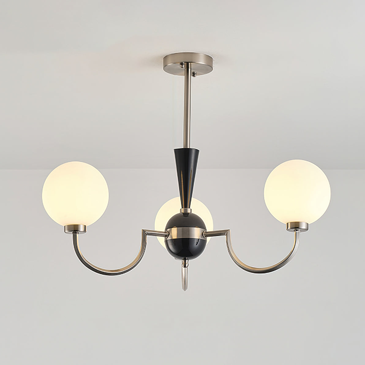 Alana Globe Chandelier - Modern Crystal Glass Ceiling Light Fixture for Dining Room, Bedroom & Living Room | Elegant Home Decor Lighting for Wedding, Restaurant & Office