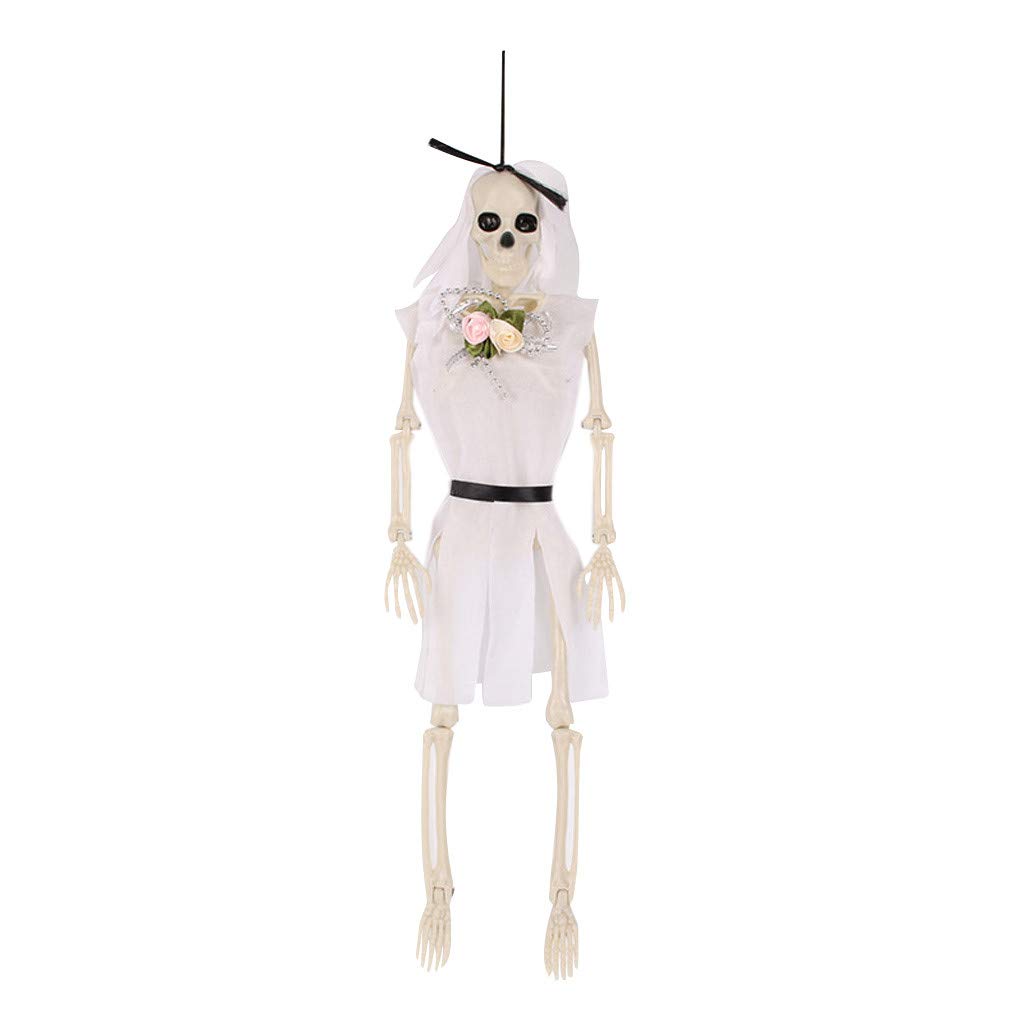 Life-Size Poseable Halloween Skeleton Decor - Anatomical Human Model for Spooky Party Props, Haunted House Decorations & Halloween Kitchen Display | Perfect for Trick-or-Treat Displays, Classroom Anatomy Lessons & Horror Movie Set Design