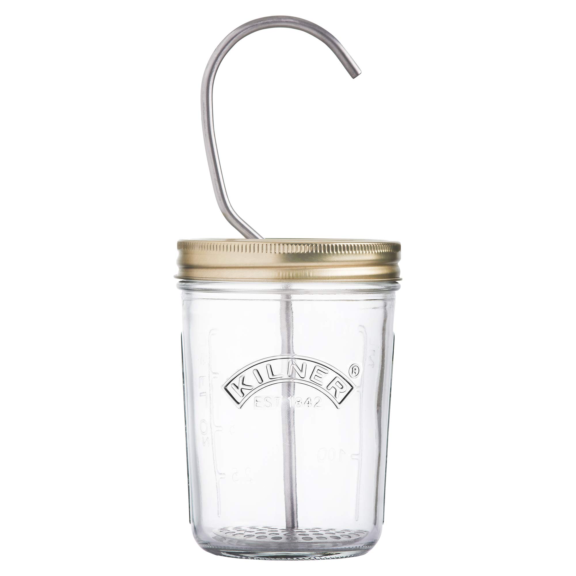 Kilner Glass Mayonnaise Maker & Sauce Jar Set - Perfect for Homemade Dressings, Dips, and Condiments | Ideal for Kitchen, BBQ, and Picnic Use