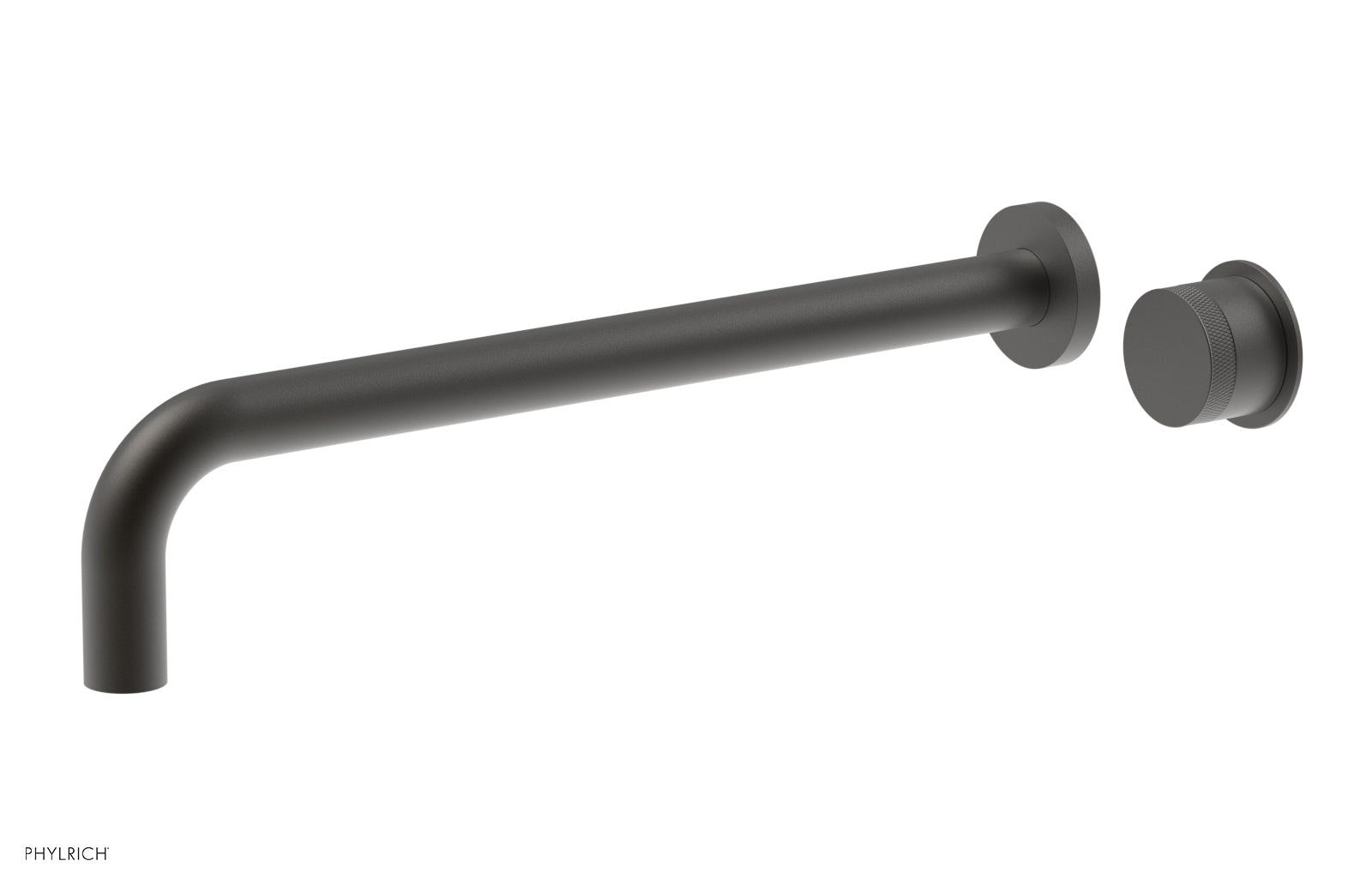 Basic II 14 Single Handle Wall Mount Bathroom Faucet Set with Knurled Handle - 230 18 14 - Perfect for Modern Bathroom & Powder Room Renovations