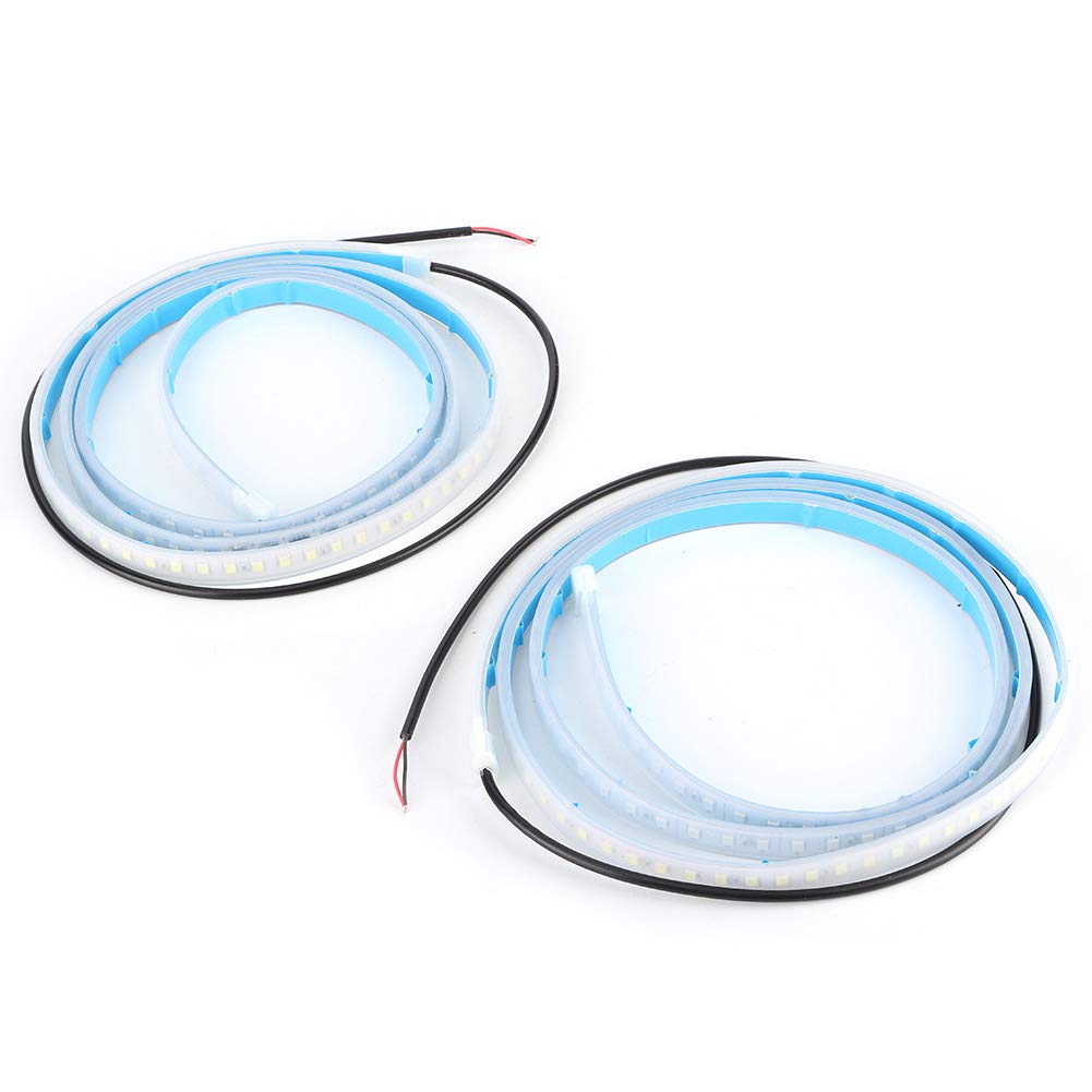 Qiilu 3.9ft Car Door LED Light Strip - 12V 28W Anti-Collision Warning Light with Dynamic Strobe Effects for Vehicle Safety & Decoration - Perfect for Night Driving, Car Shows, and Custom Vehicle Lighting