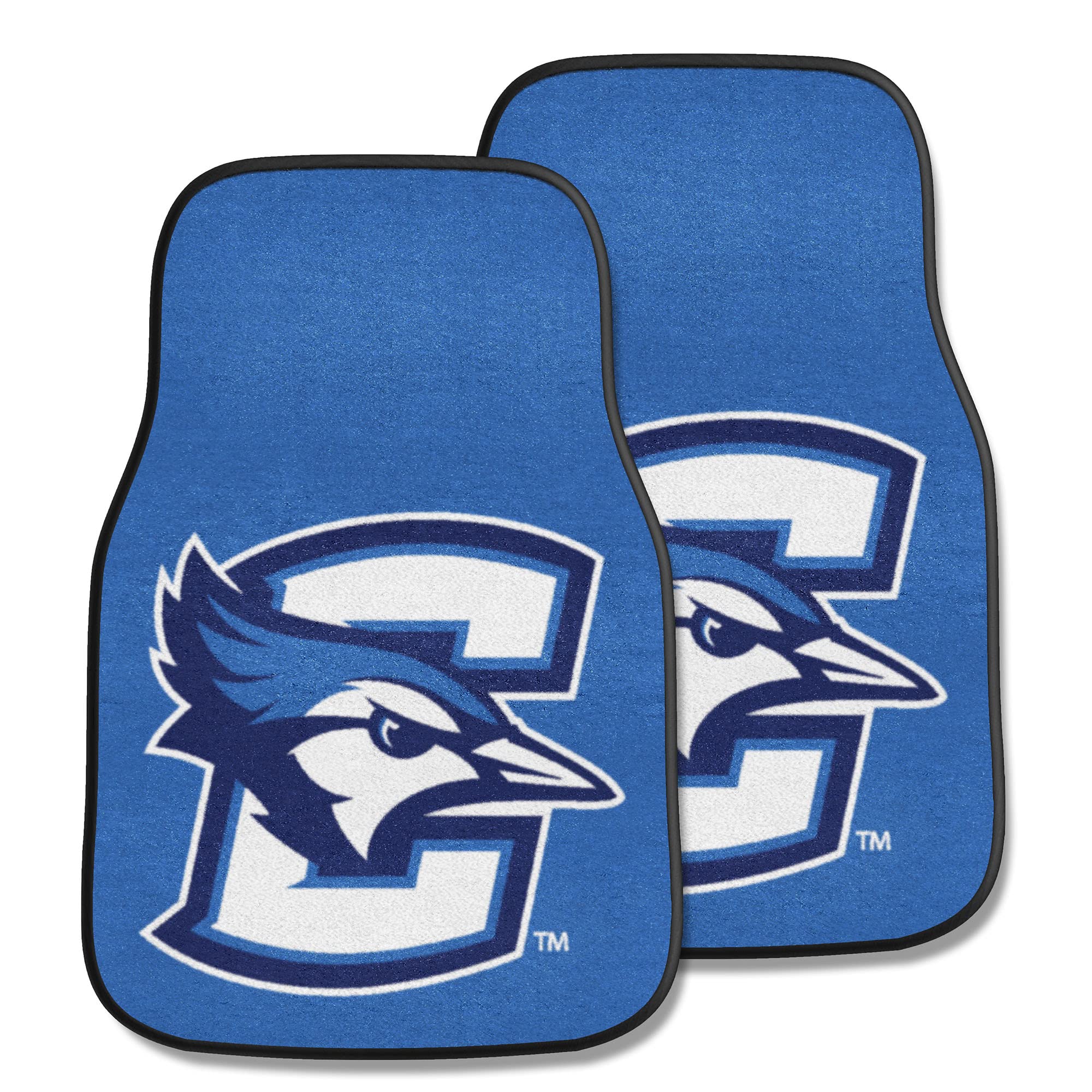 Creighton Bluejays Custom Fit Car Floor Mats for Front Seat - All-Weather Protection & Non-Slip Design - Perfect for NCAA Fans, Daily Commute & Road Trips