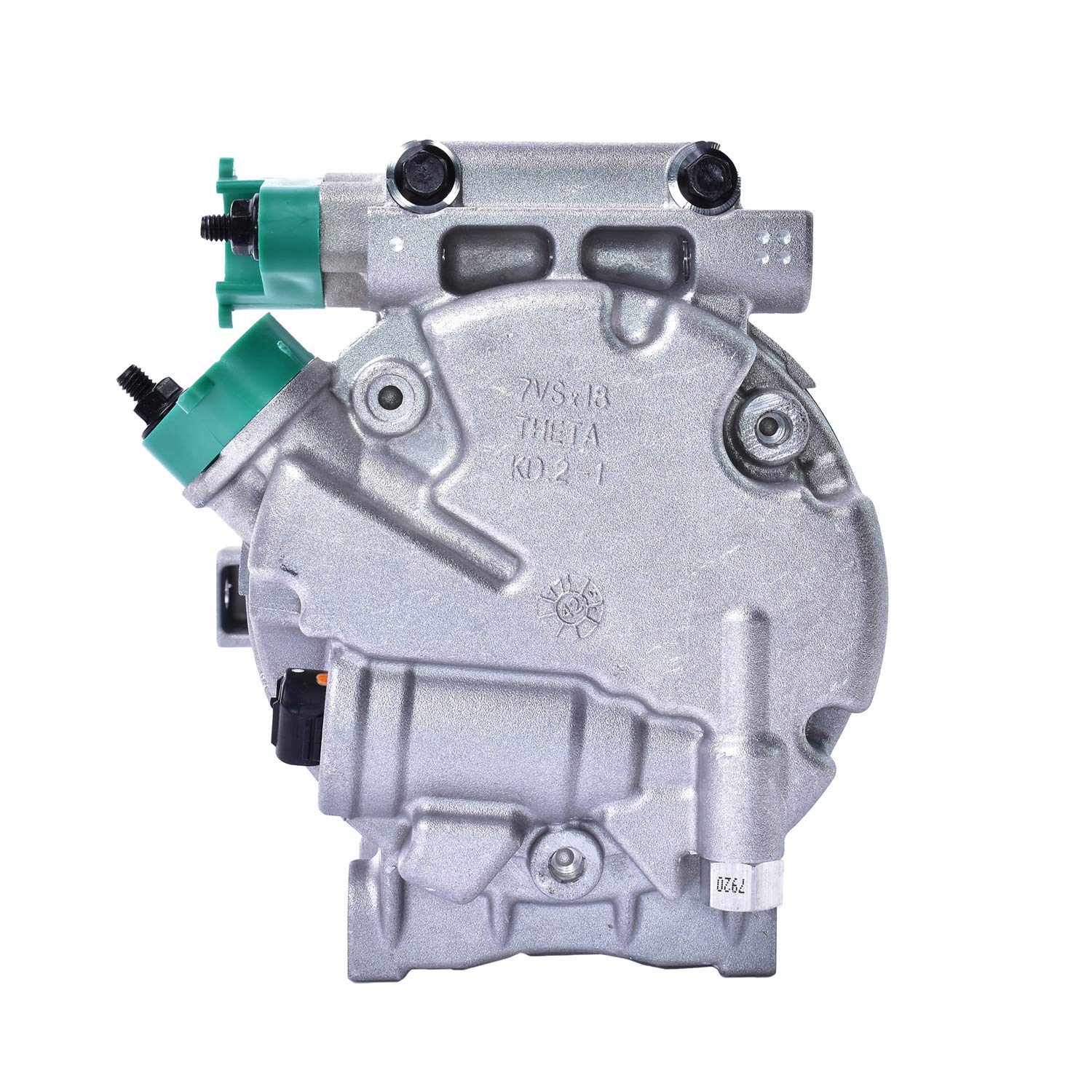 Original Equipment Mando 10A1465 AC Compressor with Clutch - Pre-filled Oil for Car & Truck Air Conditioning System Repair | Compatible with Multiple Vehicle Models | Perfect for DIY Mechanics & Auto Shops