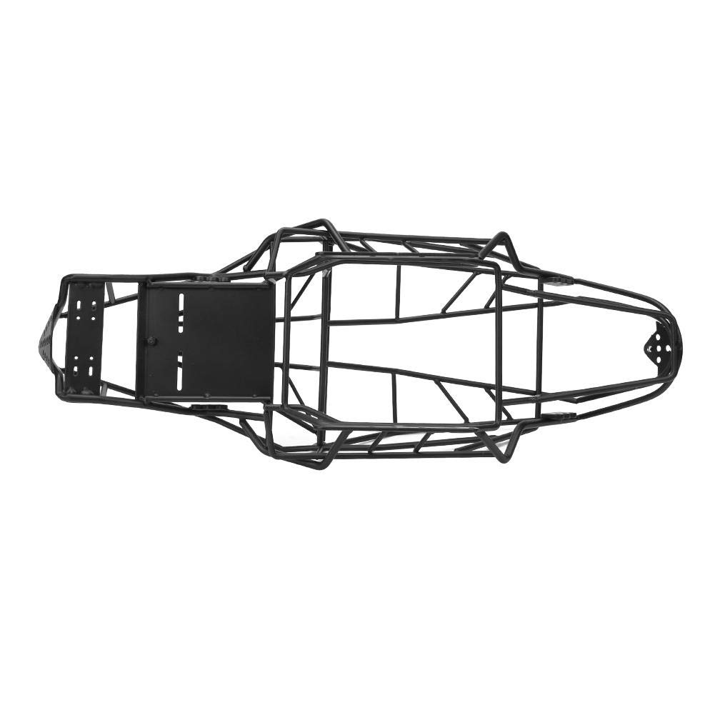 High Strength Metal RC Chassis Frame for 1/10 Scale RC Crawler & Remote Control Cars - Durable Black Body Frame for Off-Road Racing & Rock Crawling Adventures