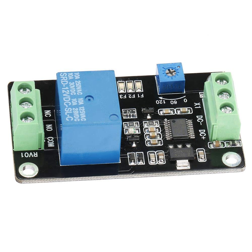 555 Timer Delay Relay Switch - Adjustable ON/OFF Timer with Self-Locking Function (5V/12V/24V DC) - Perfect for Industrial Automation, Home Appliances & DIY Electronics Projects