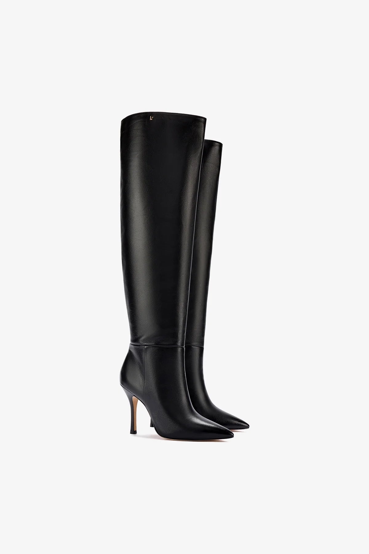 Kate Women's Hi Boots in Black Leather - Stylish & Comfortable Winter Ankle Boots for Casual Wear & Outdoor Activities