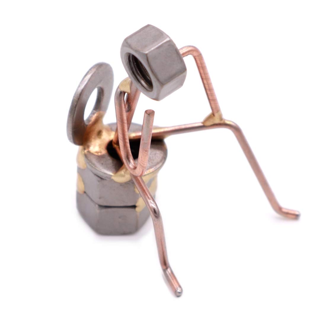 Handmade Metal Art Figurine - Unique Desk Accessory & Office Décor | Perfect Gift for Boss, Plumber or Collectors | Ideal for Home, Office & Bathroom Display