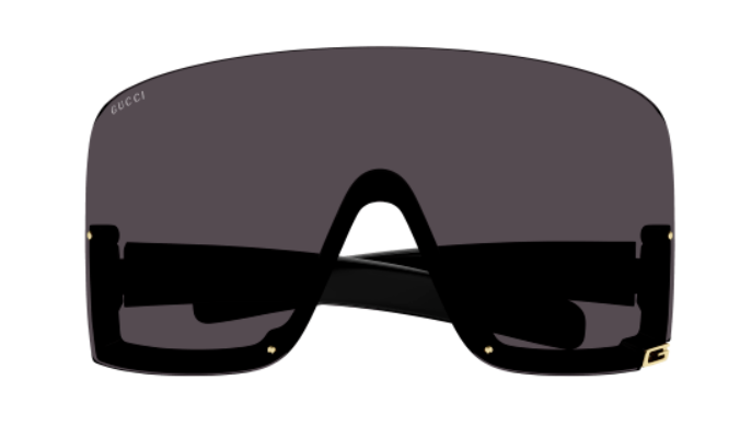Gucci GG1631S 004 Black/Grey Oversized Square Women's Sunglasses - Luxury Fashion Sunglasses for Women, UV Protection, Trendy Square Frame - Perfect for Beach, Driving & Outdoor Activities