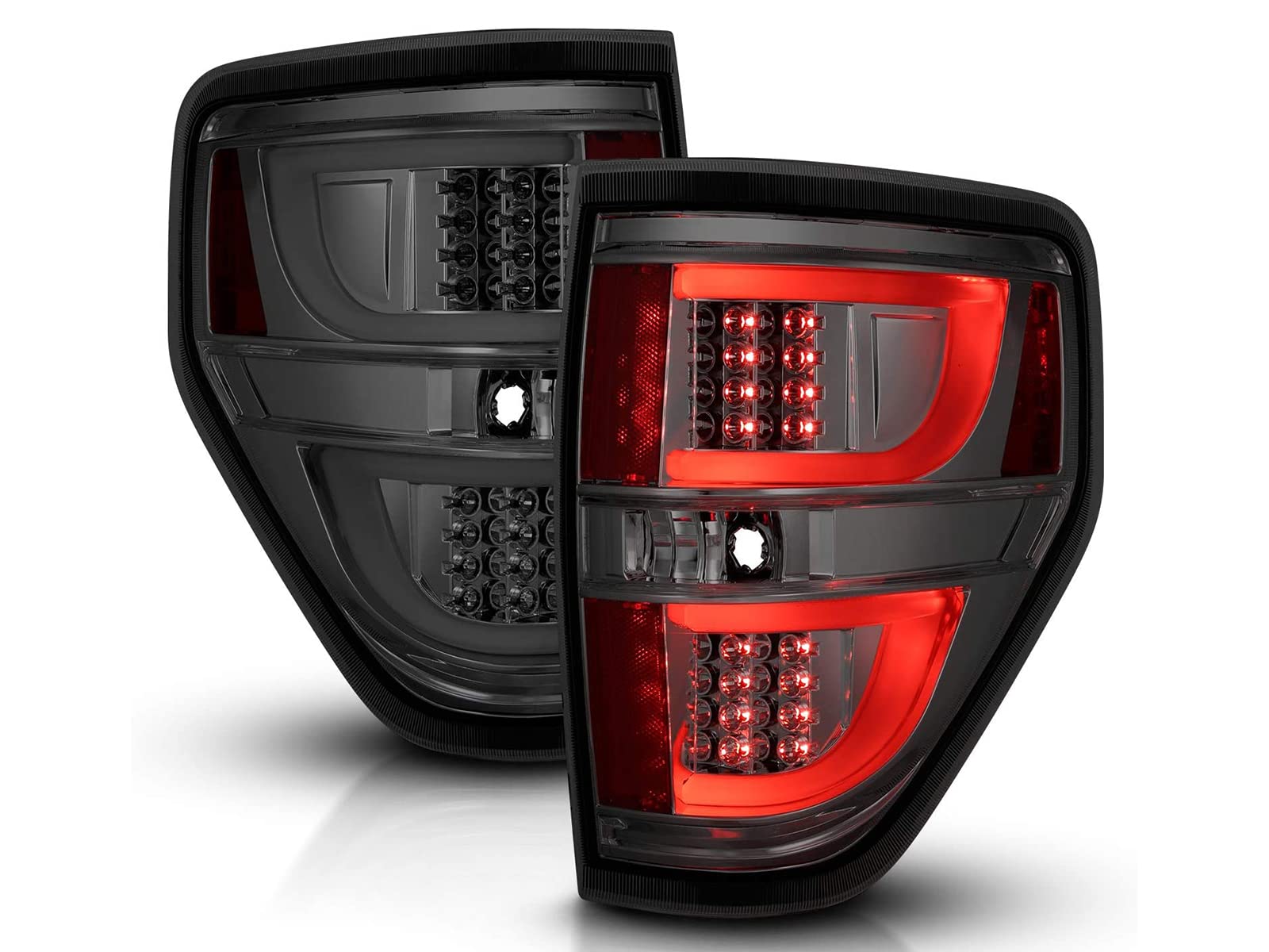 Smoke LED Tail Lights for Ford F-150 Version 2 - Pair | High-Performance Brake Lights | Durable & Stylish Upgrade for Night Driving & Off-Road Adventures