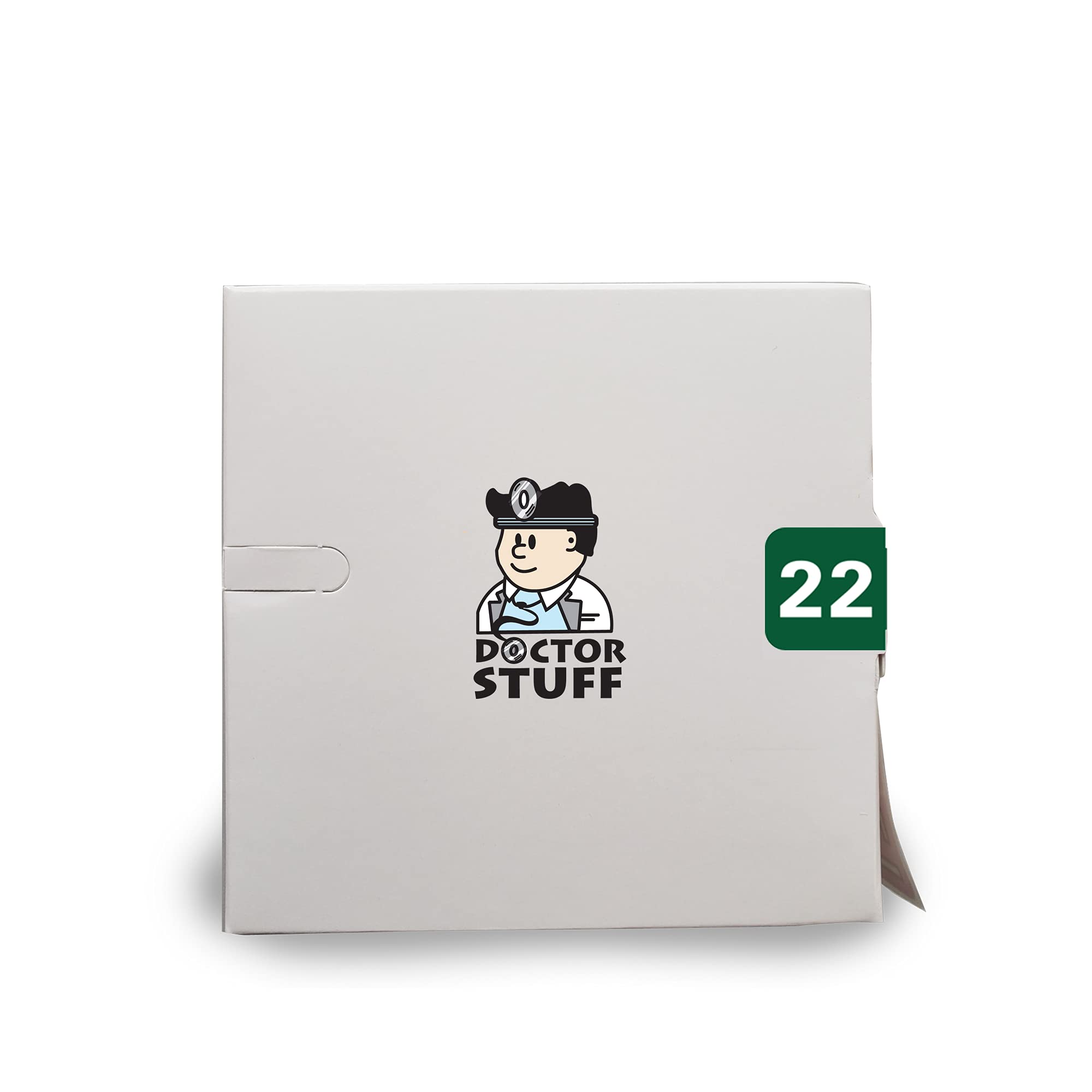 Doctor Stuff - 2022 Medical Sticker Roll, Green Year Labels for End Tab File Folders (500/Roll, 3/4