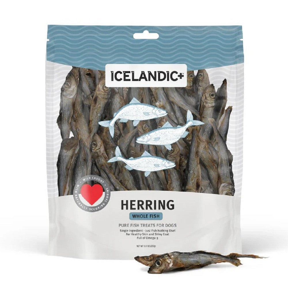 Premium Dried Herring Whole Fish Dog Treats - All-Natural, High-Protein Snacks for Dogs - Perfect for Training, Rewards & Dental Health