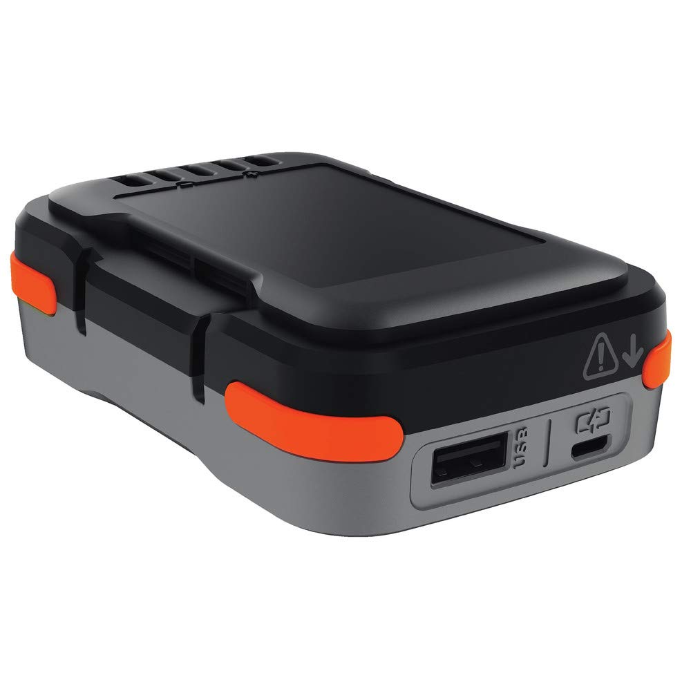 BLACK+DECKER GoPak Rechargeable Battery with USB Charging Cable (BCB001K) - Power Your Tools & Charge Devices On The Go for Camping, DIY Projects & Emergency Power Backup