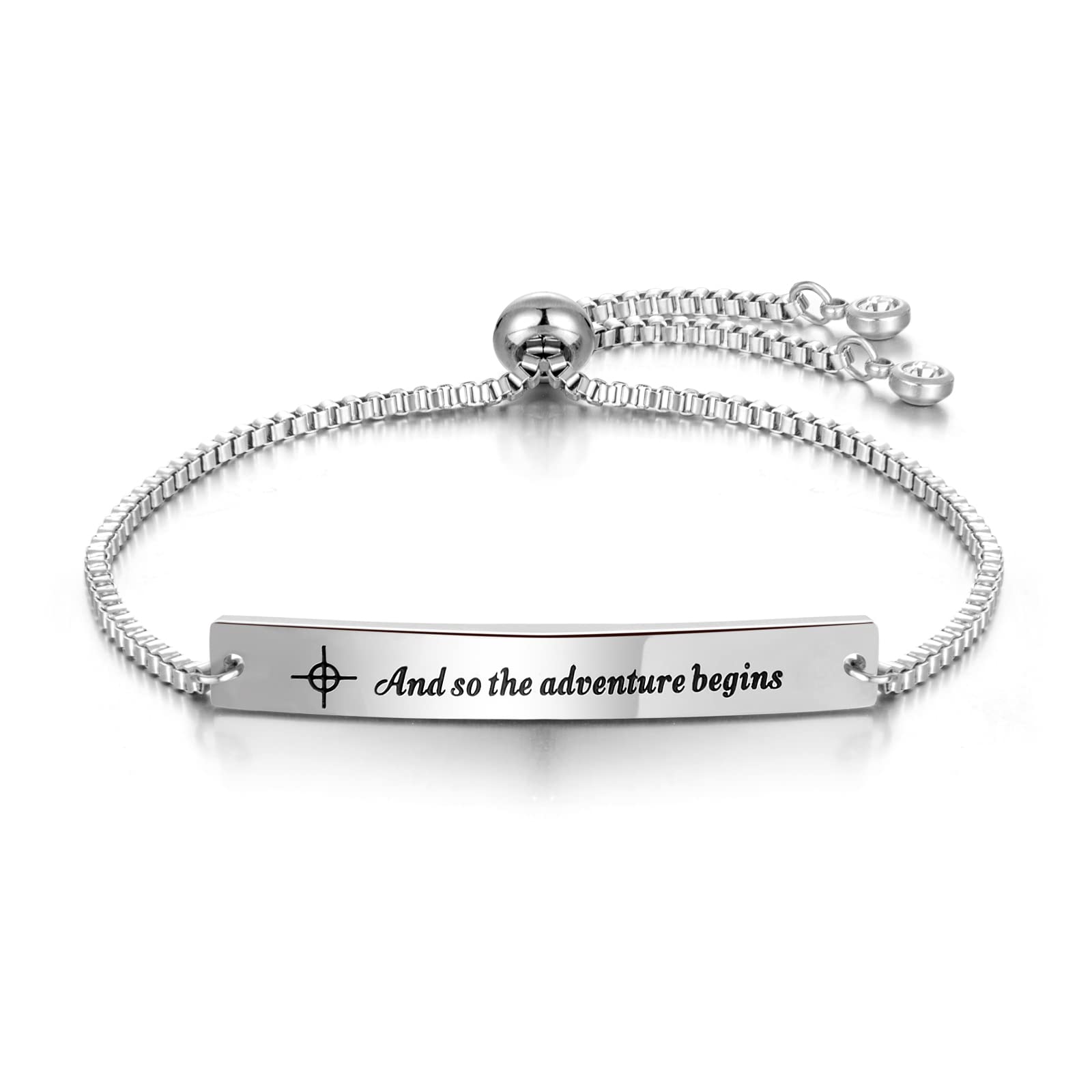 Inspirational Link Bracelets for Women & Girls - Graduation Gifts with Hand-Stamped Encouragement Messages, Perfect for Daughters, Best Friends, Girlfriends - Ideal for Birthdays, Christmas, and Graduation Celebrations in 2022