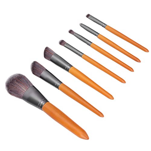 Premium Wooden Makeup Brushes Set - Ultra Soft Fiber Bristles for Flawless Application | Travel-Friendly & Portable Cosmetic Brush Kit for Home & Professional Use