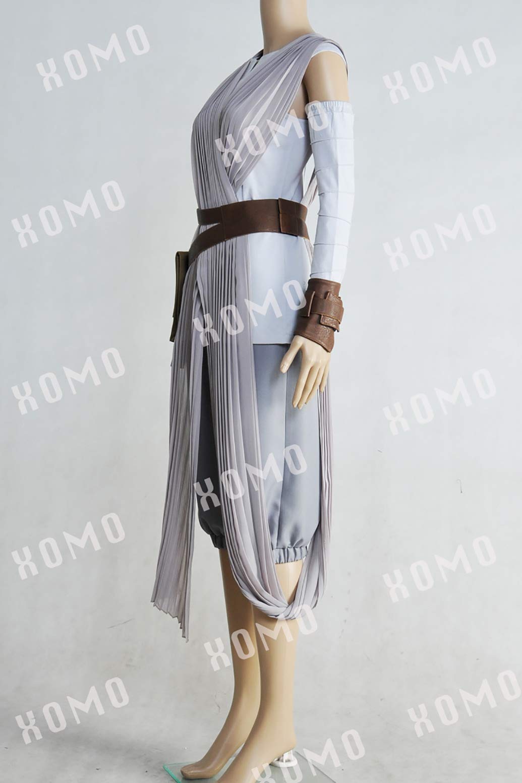 XOMO Rey Cosplay Costume Suit Outfit Uniform - Premium Star Wars Rey Costume for Halloween, Cosplay Events & Themed Parties