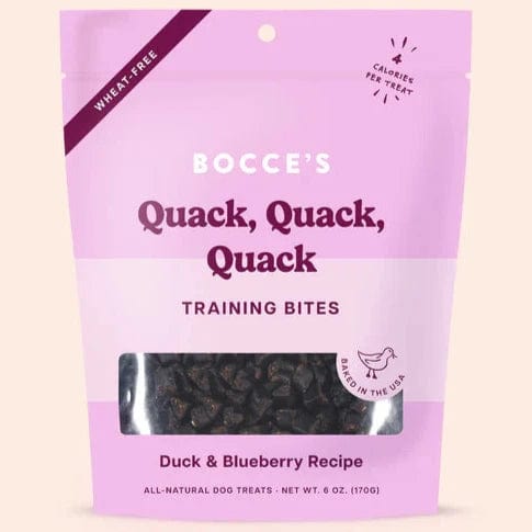 Bocce's Quack Duck Flavor Training Bites - Healthy Dog Treats for Obedience Training & Positive Reinforcement - Perfect for Small, Medium & Large Breeds