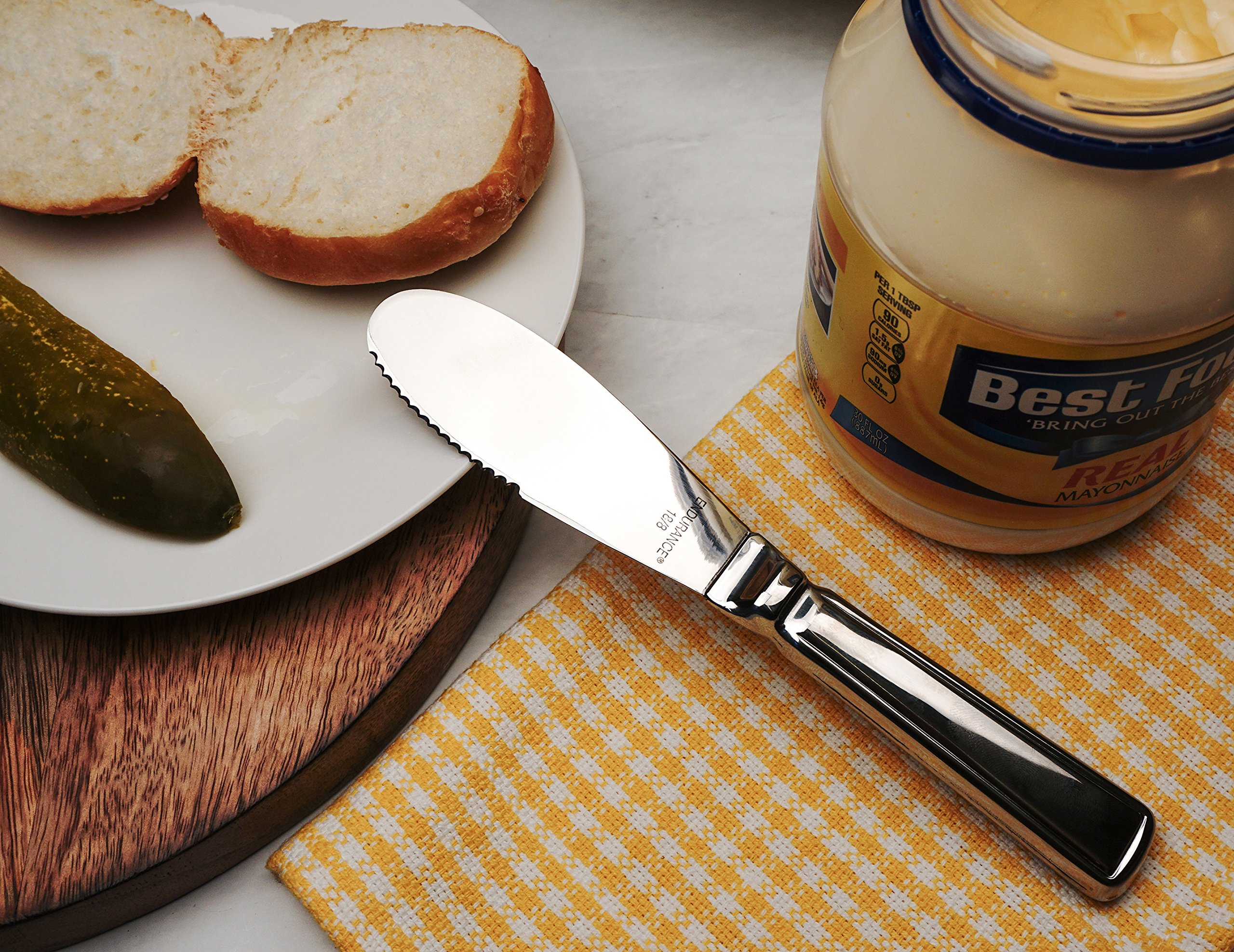 RSVP International Endurance Kitchen Collection - Stainless Steel Condiment Spreader & Utensil Set for Butter, Cheese & Jam - Perfect for Breakfast, Brunch & Entertaining