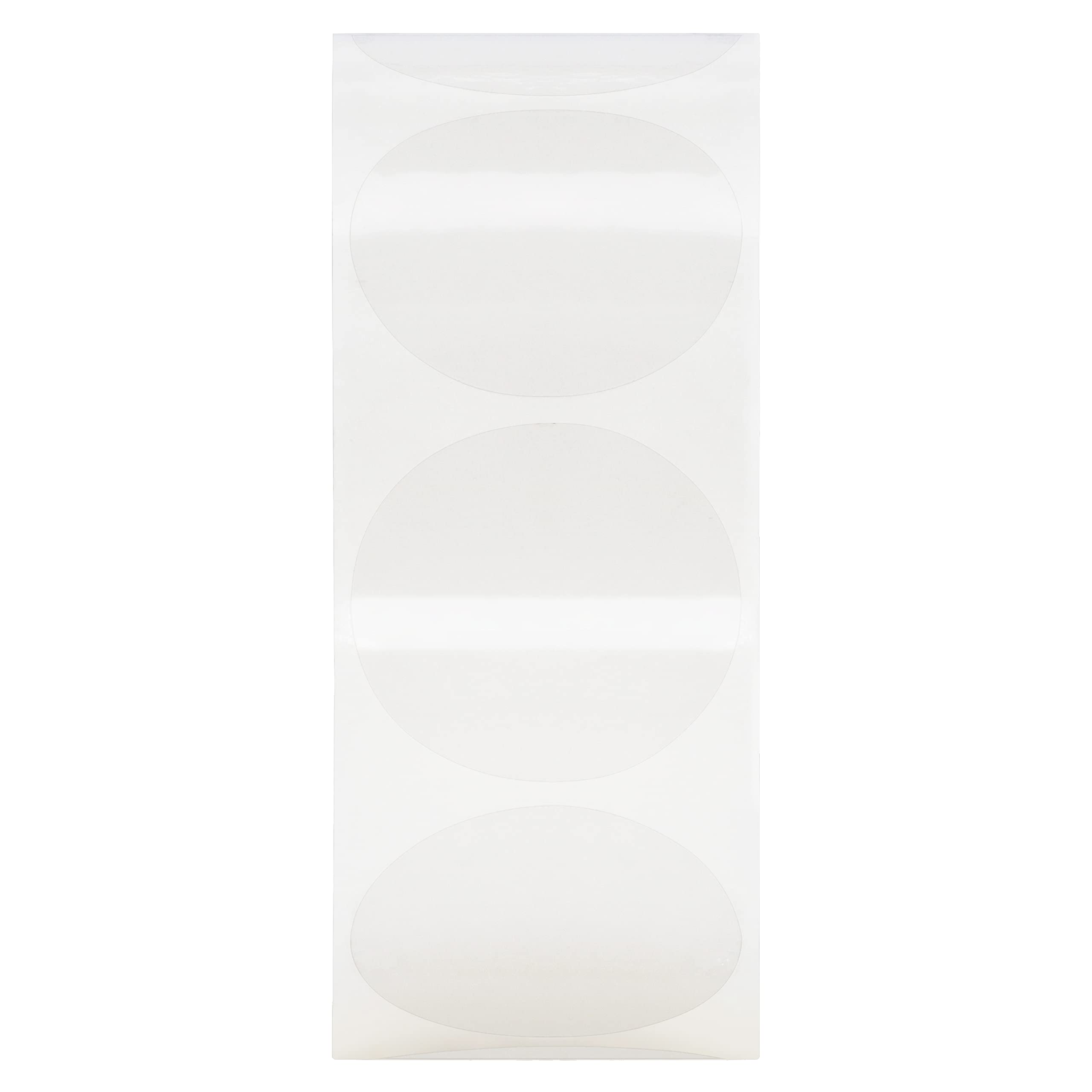 Hybsk 1000pcs 1 Inch Clear Circle Stickers - Round Transparent Labels for Sealing Envelopes, Packages & DIY Crafts | Perfect for Mailing, Scrapbooking & Organizing