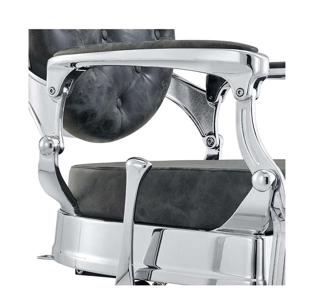 Julius Barber Chair - Professional Adjustable Salon Styling Chair for Haircuts & Shaving - Perfect for Barbershops, Salons & Home Grooming