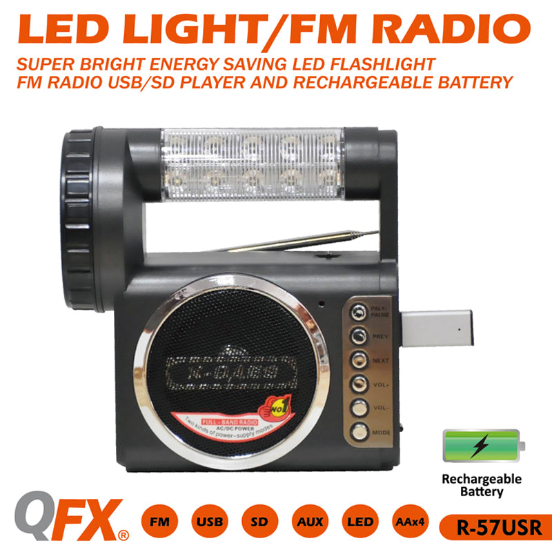 Qfx R-57Usr Professional Wireless Microphone System - Ideal for Karaoke, Public Speaking & Live Performances
