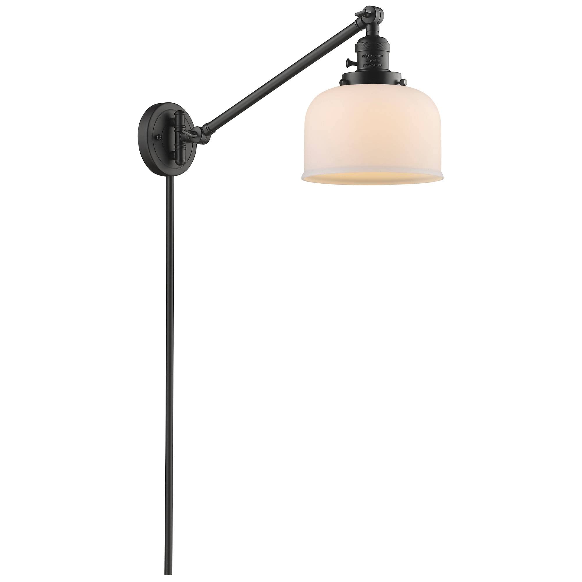 Vintage Dimmable LED Swing Arm Lamp - Oil Rubbed Bronze Finish - 1 Light Adjustable Desk Light for Home Office, Reading Nook & Bedside Lighting