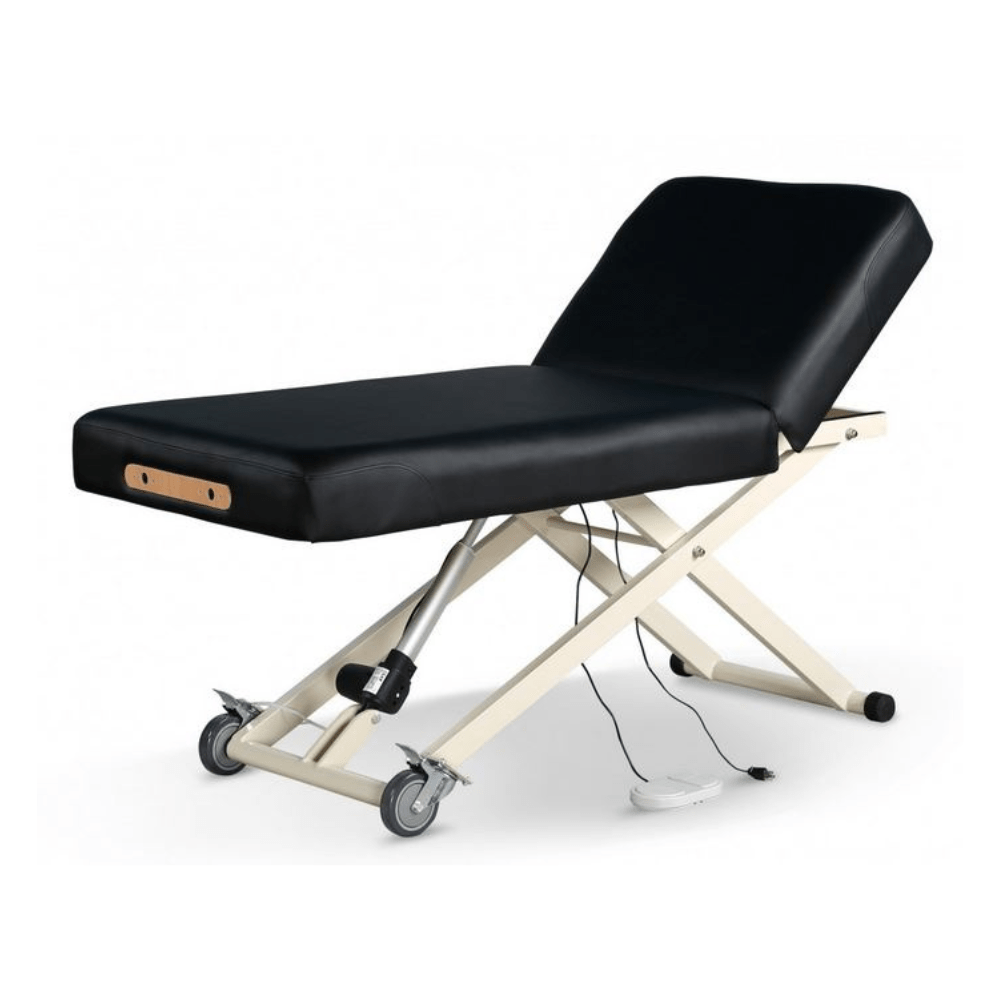 Greenlife Professional Electric Lift Massage Table with Adjustable Backrest - Portable Spa Table for Chiropractors, Physical Therapy & Home Use