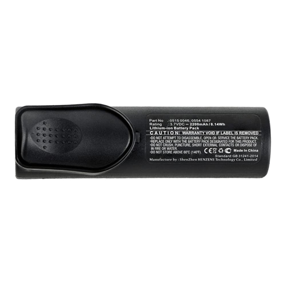 Synergy Digital Battery for Testo 0515 0046 - 3.7V 2200mAh Li-ion - Perfect for Industrial Testing Equipment