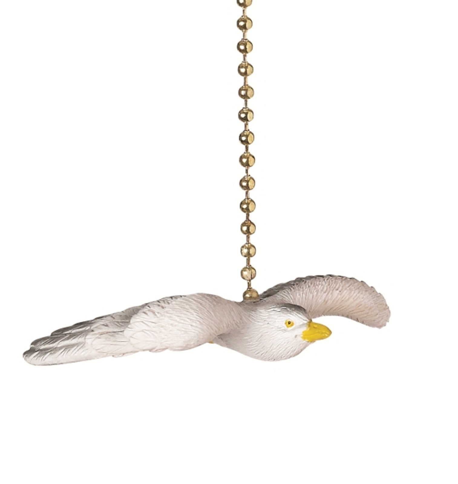 Flying Seagull Ceiling Fan with Light - 3D Decorative Pull Chain - Perfect for Coastal, Nautical & Beach House Decor