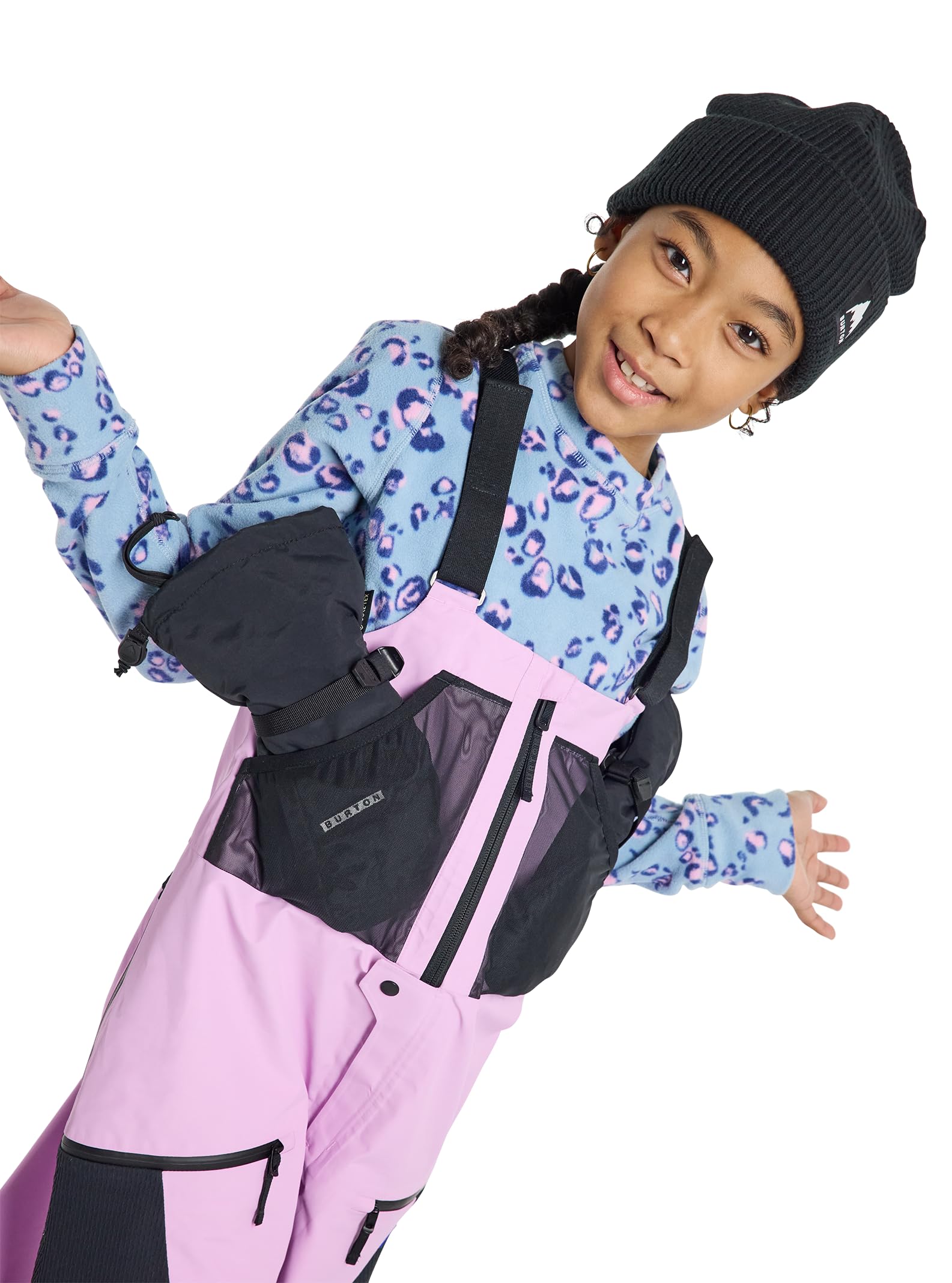 Burton Kids' Outbeam 3L Waterproof Snow Bib Pants - Insulated Winter Snowsuit for Boys & Girls - Perfect for Skiing, Snowboarding & Outdoor Winter Play