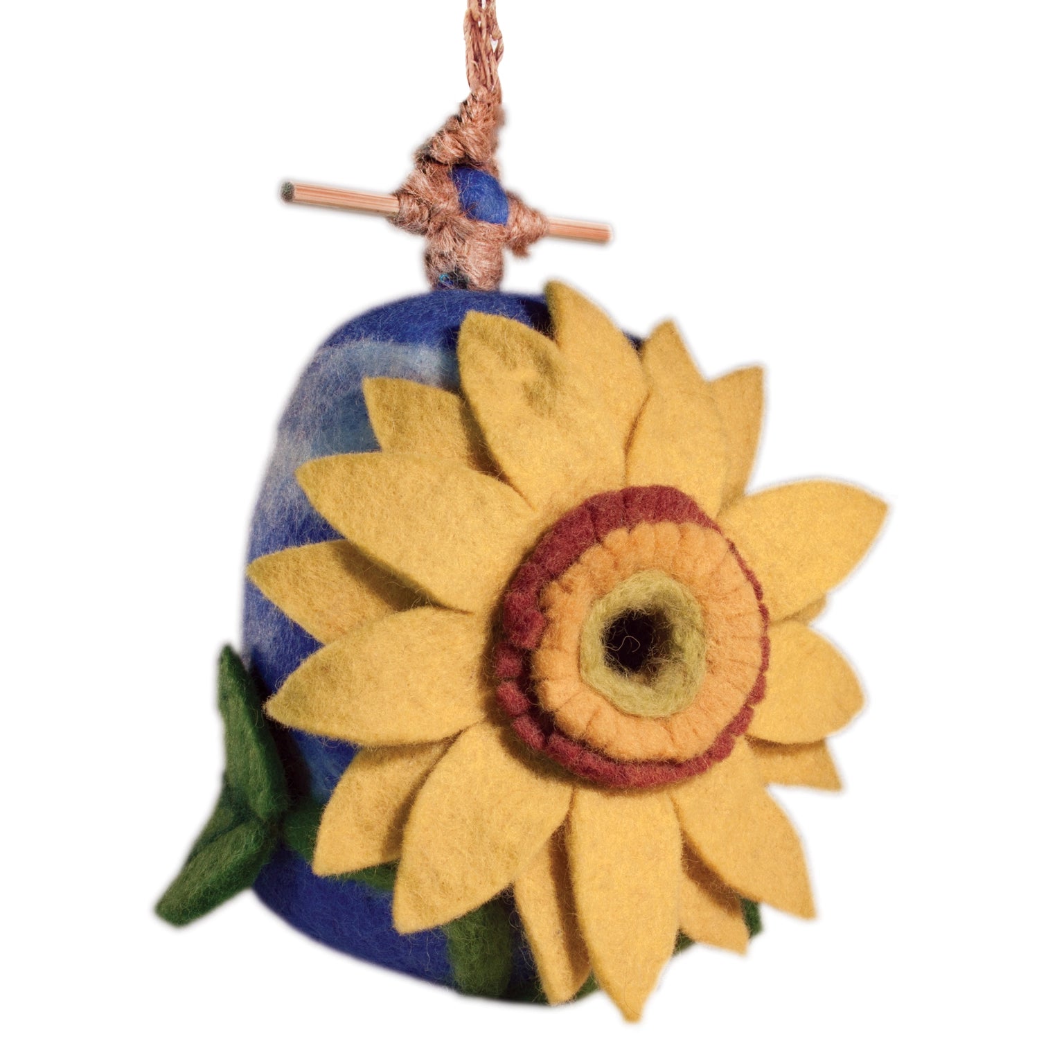 Sunflower Birdhouse - Handmade Wooden Bird Feeder for Garden & Outdoor Decor - Attract Birds to Your Backyard