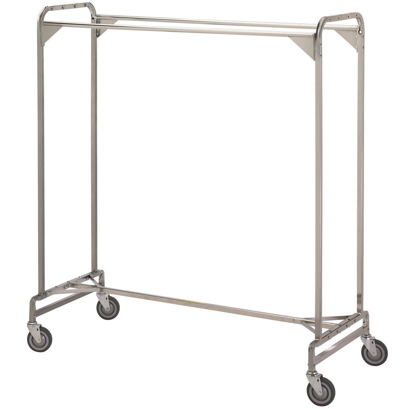 60 Double Garment Rack - Heavy Duty Clothes Hanging Organizer for Closet & Laundry Room | Perfect for Home, Retail Stores & Boutique Organization