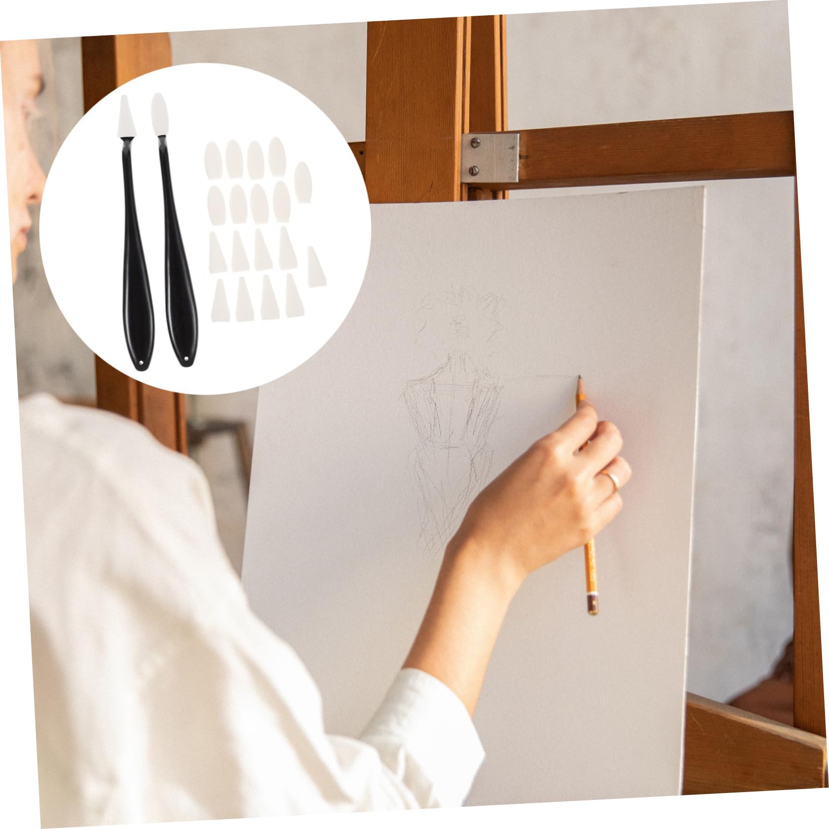 PLAFOPE 4Pcs Blending Stumps for Sketching & Drawing - Art Tools for Students & Artists