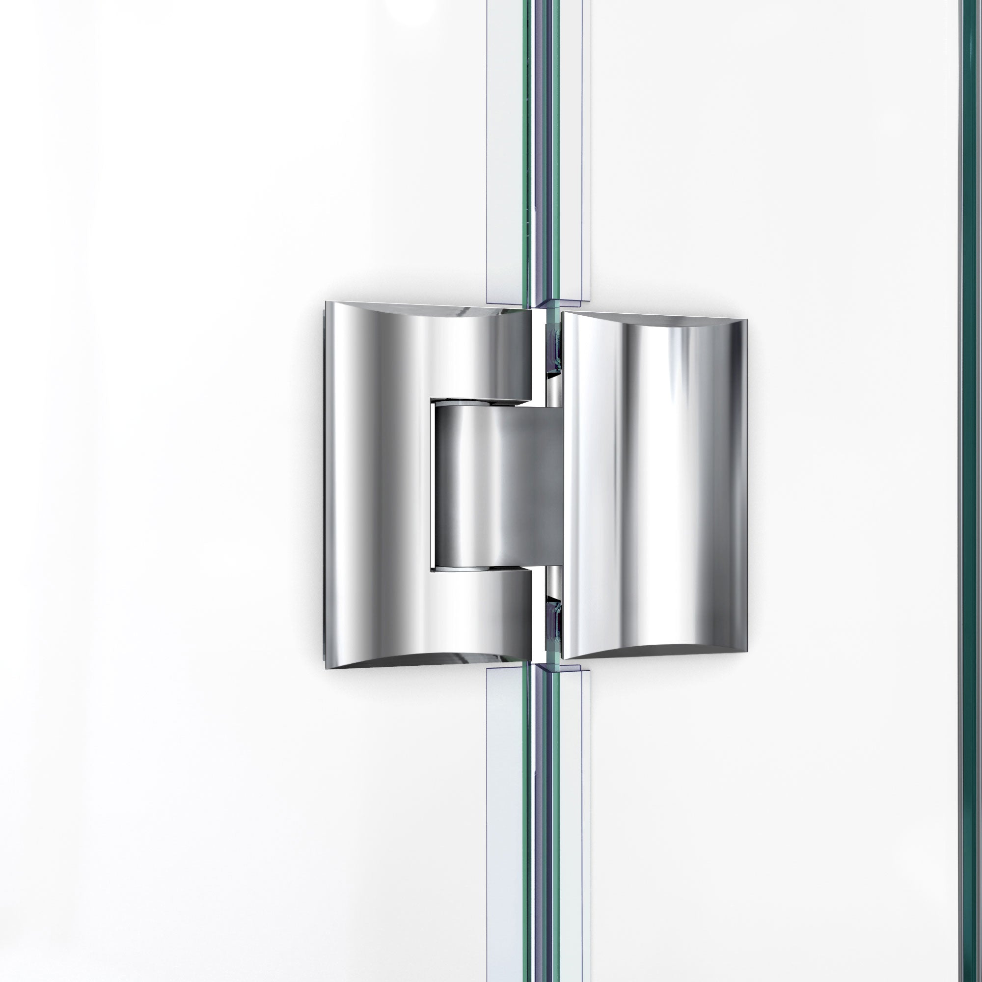 DreamLine Prism Lux 42x42x74.75 Inch Frameless Hinged Shower Enclosure with SlimLine Base Kit - Modern Bathroom Upgrade for Small Spaces & Luxury Homes