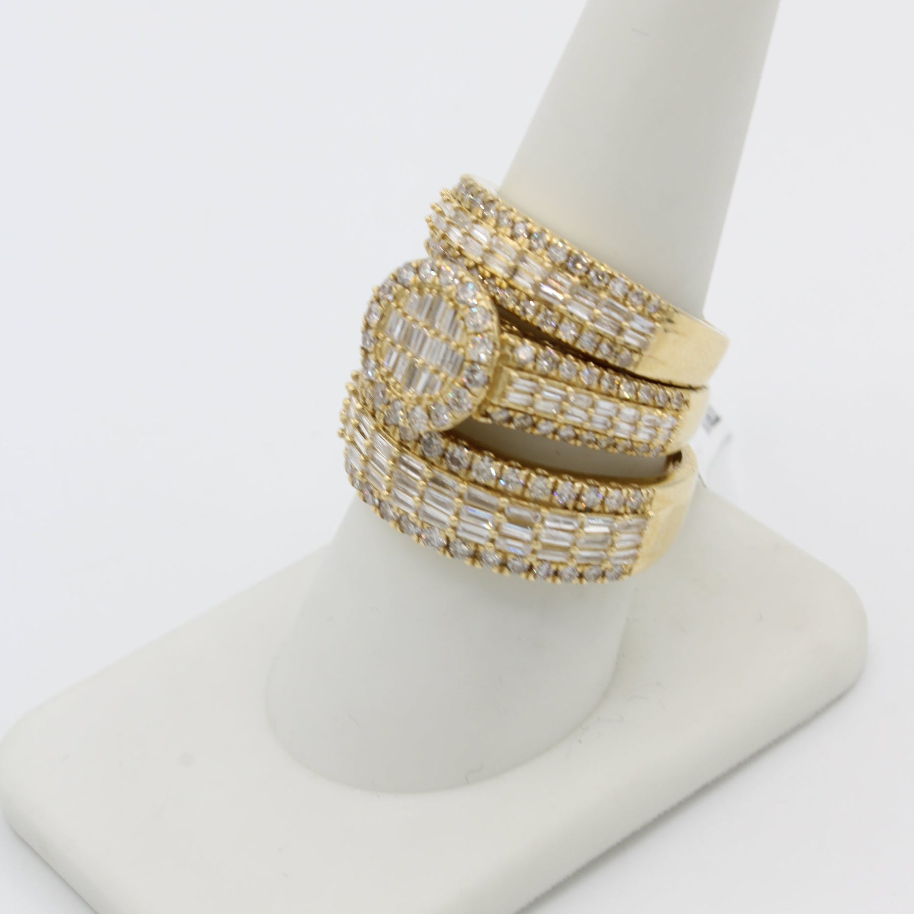 14K VS Trio Diamond Ring Set for Women - Elegant Wedding, Engagement & Anniversary Jewelry Gift - Perfect for Bridal, Party & Special Occasions