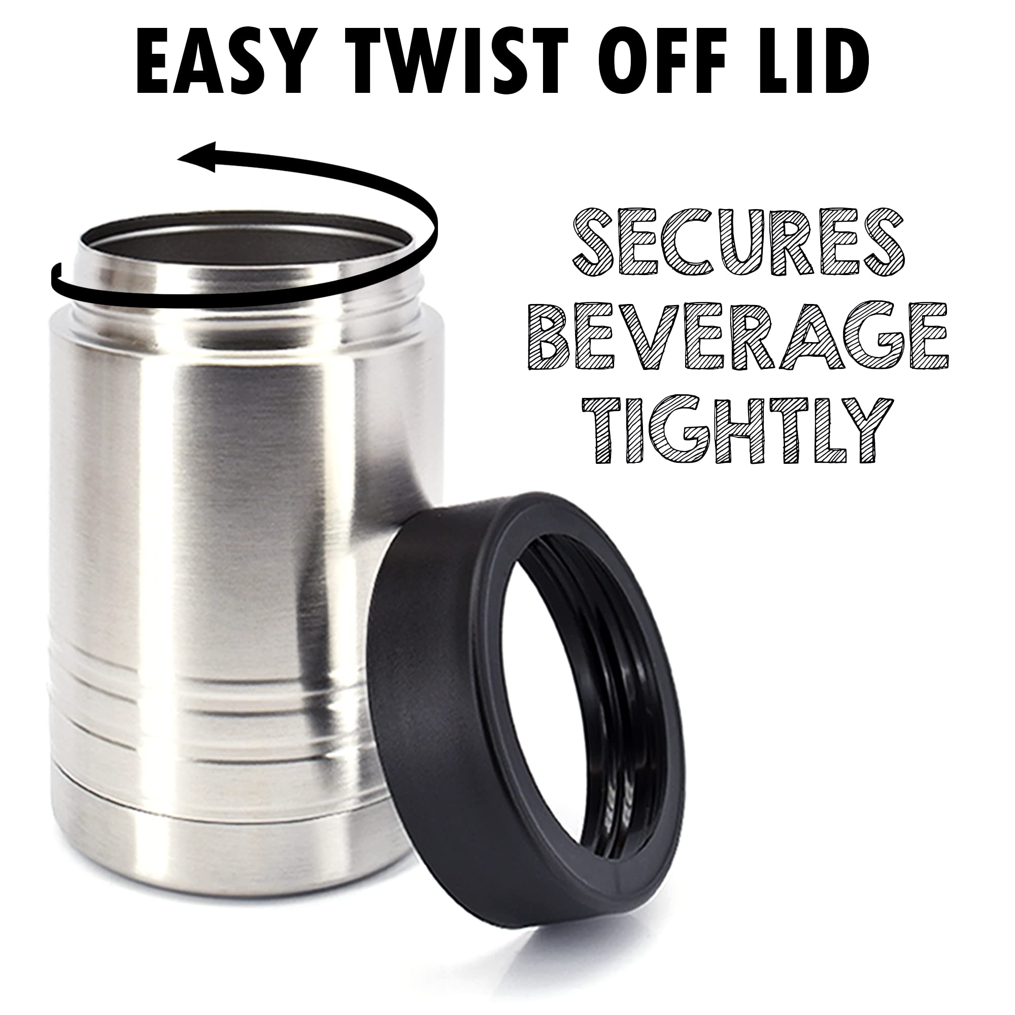 Clear Water Home Goods - 24 Pack 12 oz Stainless Steel Double Wall Vacuum Insulated Tumbler Cups - Keeps Drinks Cold for 24 Hours - BPA Free Reusable Water Bottles for Coffee, Tea, Juice - Perfect for Camping, Office, Gym & Outdoor Activities