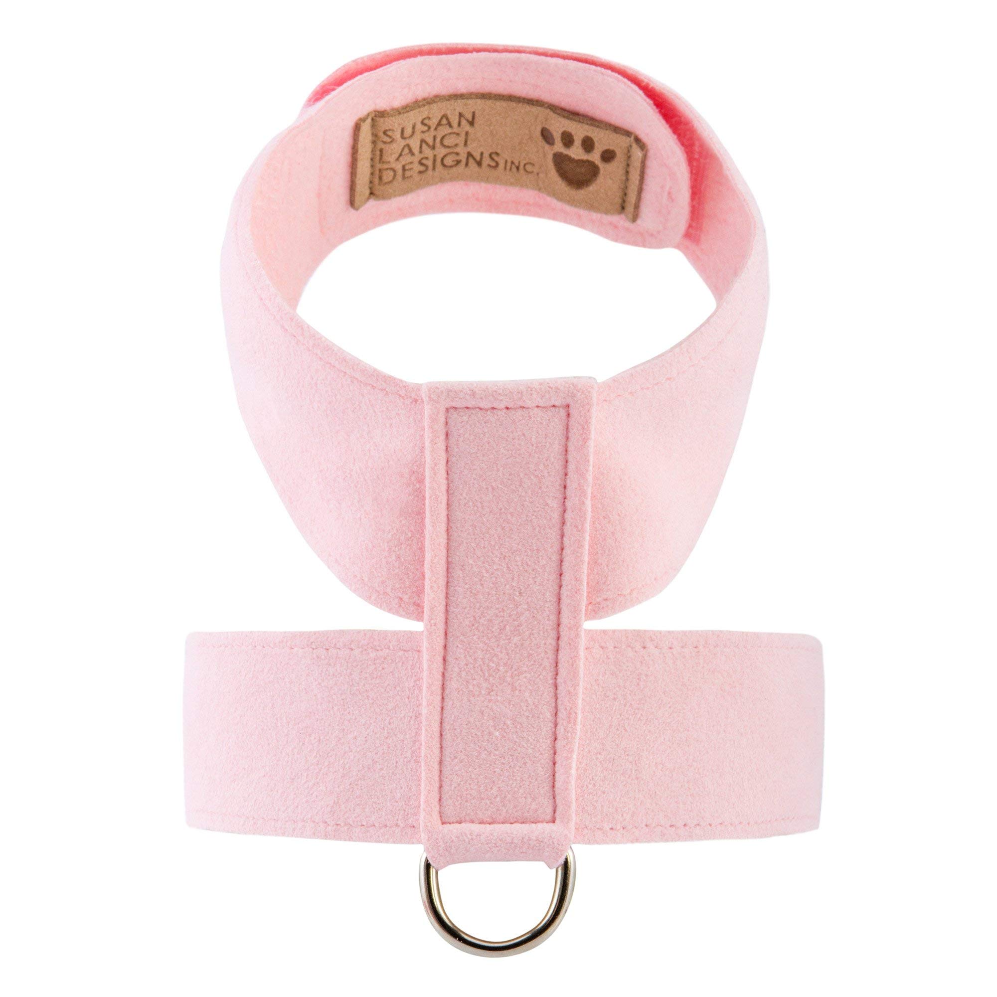 Premium Ultrasuede Tinkie Dog Harness - Puppy Pink XS for Small Pets & Puppies - Perfect for Walks & Playtime