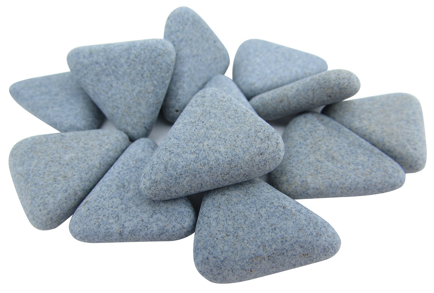 Raytech 41-313 Ceramic Media - 5/16 x 7/8 Inch Triangle Shape - 50 lb Bulk Pack for Tumbling, Polishing & Surface Finishing - Ideal for Jewelry Making, Metalworking & Industrial Applications