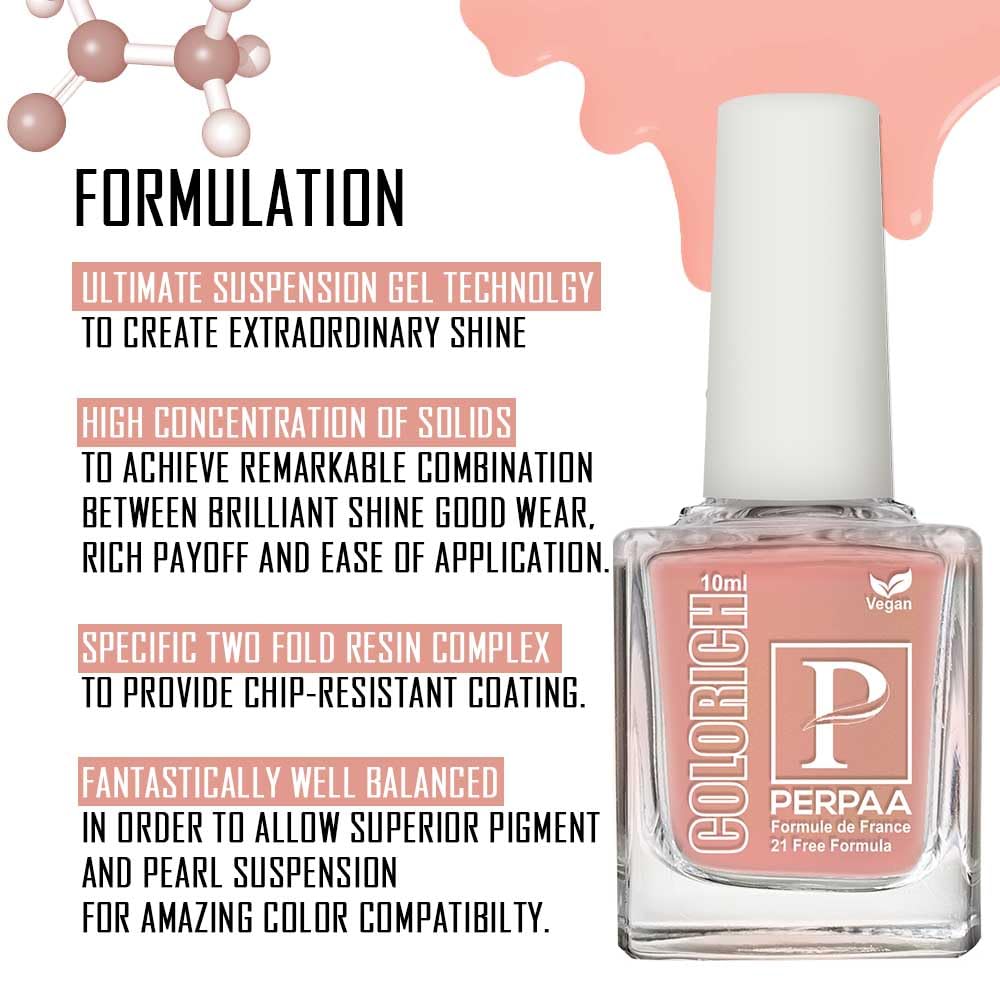 PERPAA® Vegan HD Color Gel Nail Polish Set - 3 Colors (Shimmer Peach, Bold Red, Coco Brown) | Long Lasting, Non-Toxic, Cruelty Free | Perfect for Manicures, Pedicures, Nail Art & Salon Use