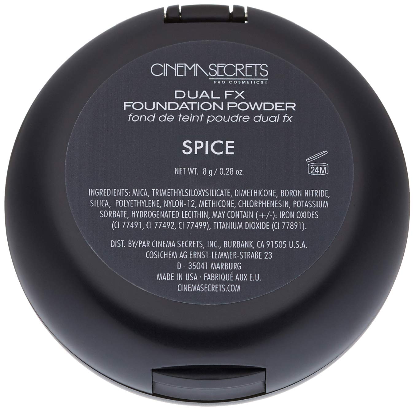 CINEMA SECRETS Pro Cosmetics Dual Fx Foundation Powder in Spice - Oil-Free, Long-Lasting Coverage for Flawless Skin | Perfect for Professional Makeup Artists & Everyday Wear
