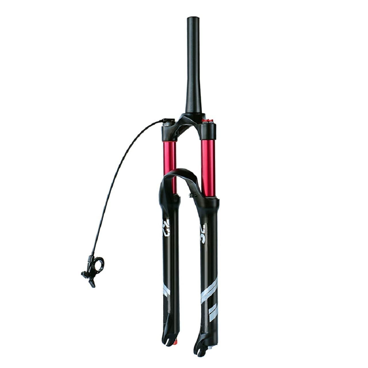 Premium Air Suspension Fork for Mountain Bikes - 120mm Stroke, Remote Lockout, Rebound Adjustment, QR 9mm - Fits 26/27.5/29 Inch Wheels & 1.5-2.45